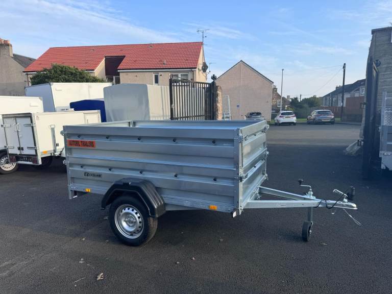 BRAND NEW ZASLAW 205SU 7FT x 4FT SINGLE AXLE DOUBLE BROADSIDE TRAILER