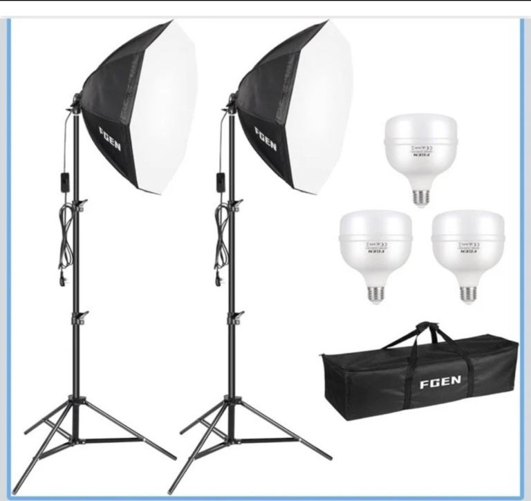 Portable photo studio lighting