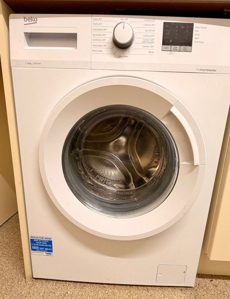 Beko Washing Machine 6kg 1200rpm – Excellent Condition – Fully Working
