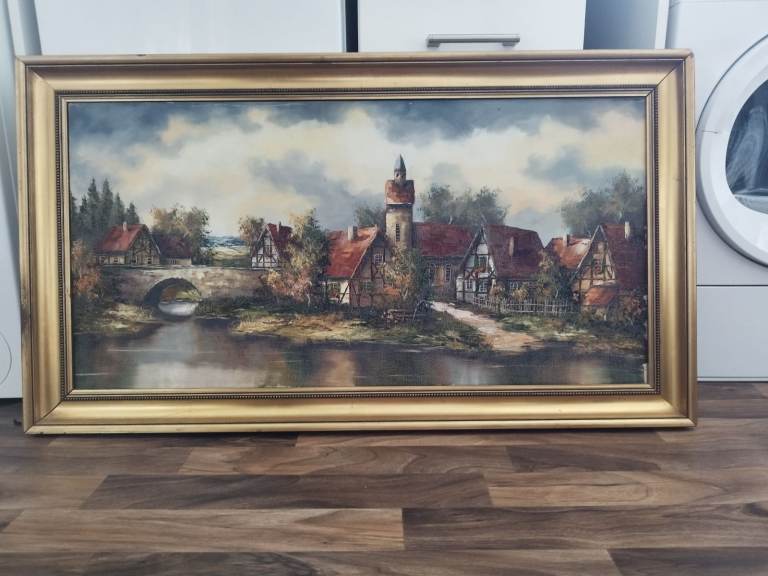Original extra large oil painting 