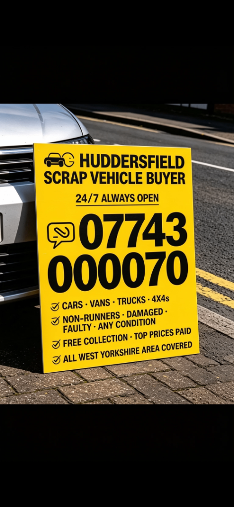 Huddersfield scrap vehicle buyer 