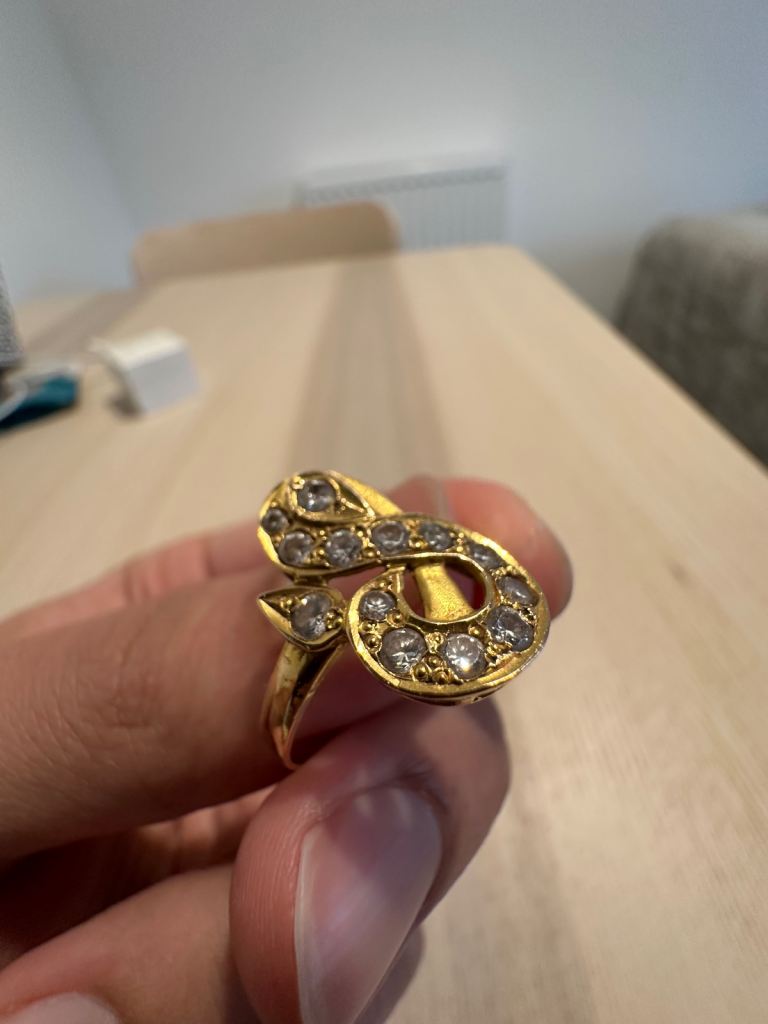 22ct Gold Asian Style Ring | Unhallmarked | Approx 3.8g | Bespoke