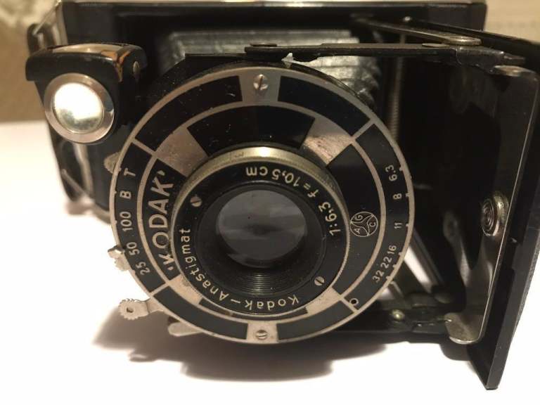 Vintage Kodak folding camera. 
