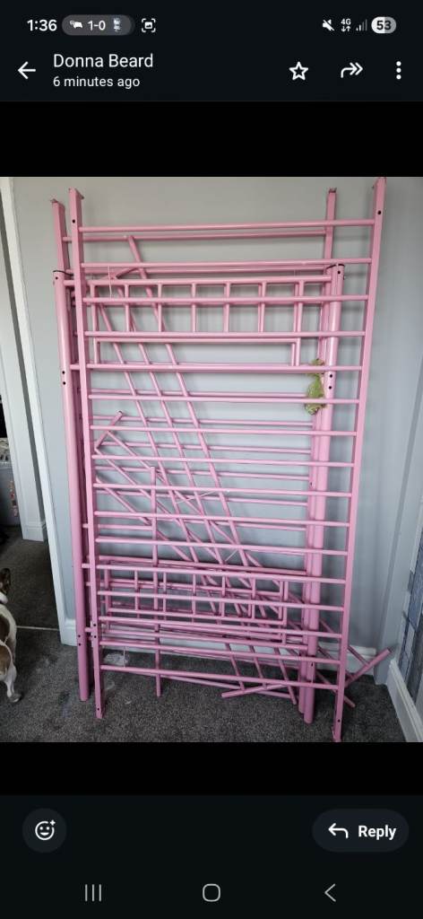Pink bunkbed