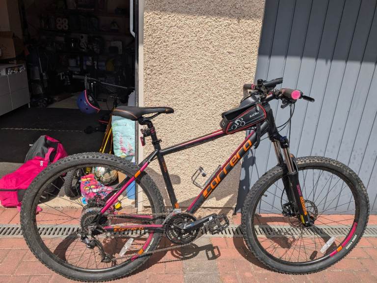 Carrera Vulcan 27.5" Mountain Bike - Black & Pink, Good Condition