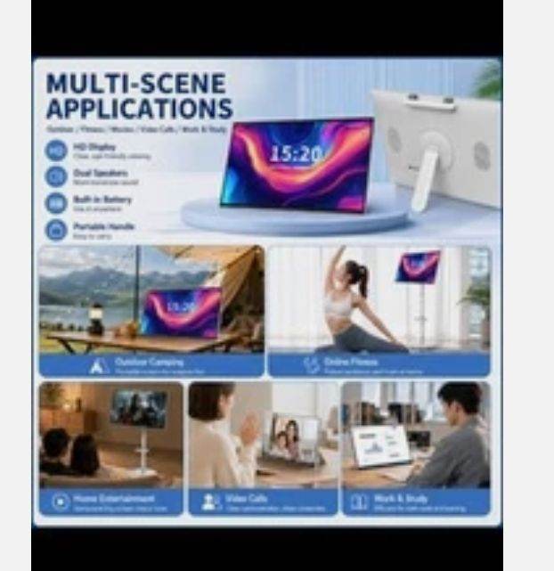 Portable Tv 27 inch detachable with the stand