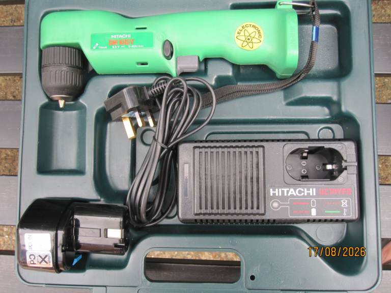 HITACHI DN 10DY CORDLESS ANGLE DRILL .