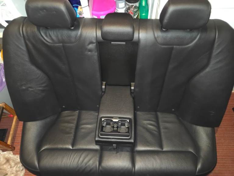 Bmw f30 msport black leather rear bench seats with door cards
