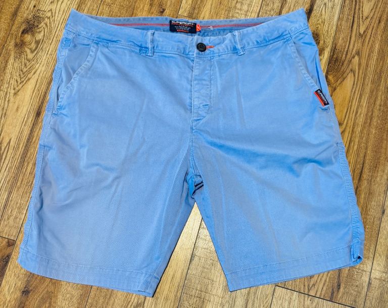 image for Men's blue super dry chino shirts W36