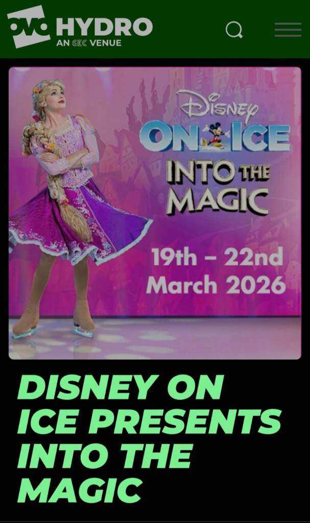 Disney on Ice Presents Into the Magic Tickets 22 March