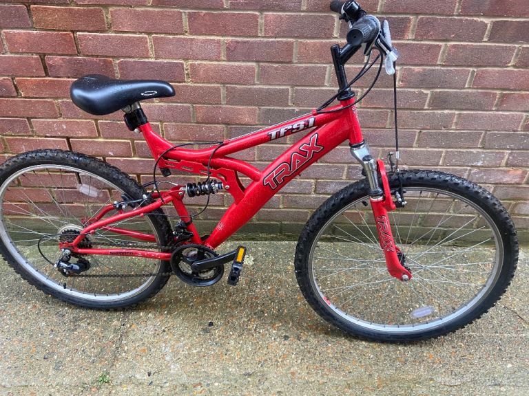 Adults Trax Dual Suspension Mountain Bicycle 18 Speed