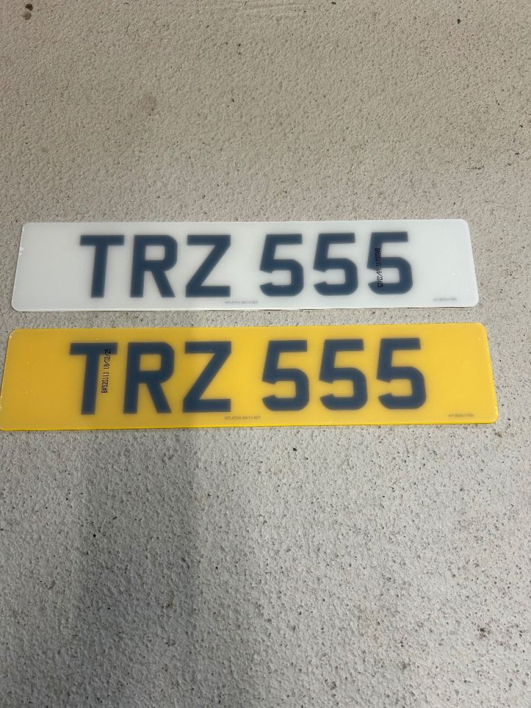 Cherished dateless registration number 555