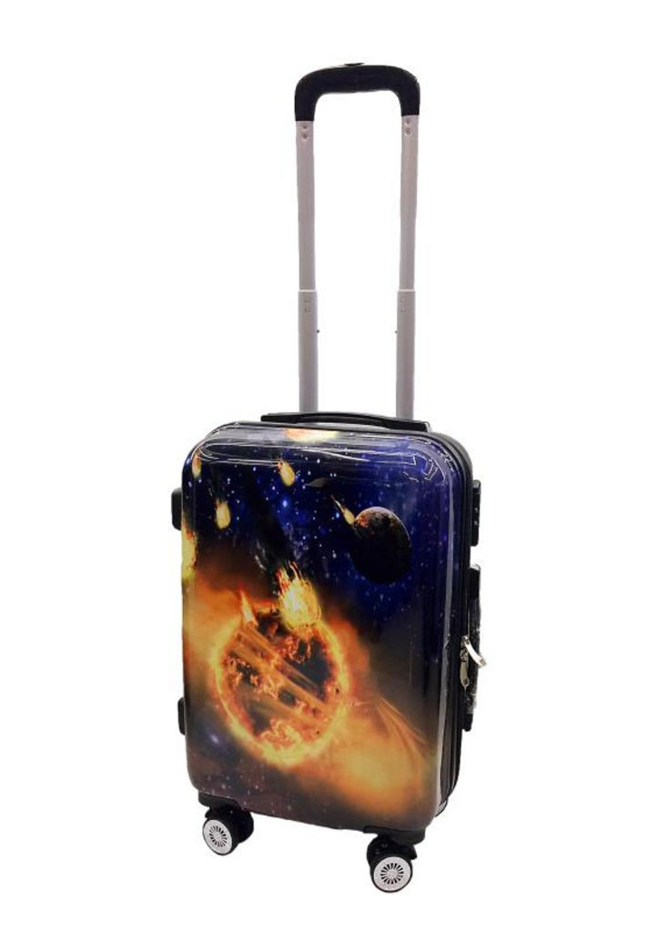 New Sale Large Size Planet Logo ABS Suitcase 4 Wheels Luggage Trolley Case Lightweight Plane Car