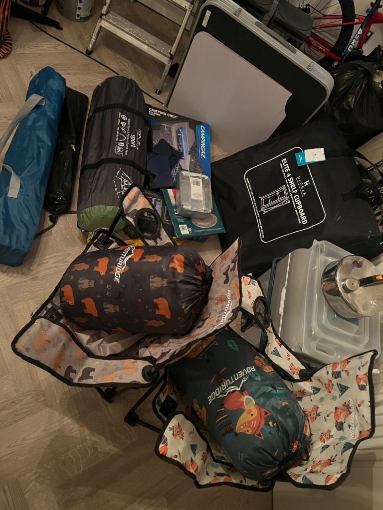 Camping stove tents chairs furniture 