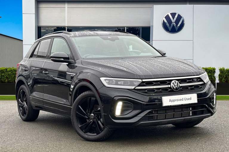 2025 Volkswagen T-Roc 1.5 TSI Black Edition 5dr DSG | Sat Nav | Matrix Automatic  Lights SUV PETR...