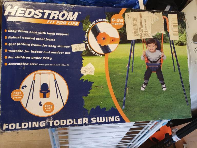 Hedstrom Toddler Swing , Age 6 months to 3 years, Folding Steel Frame Excellent Condition
