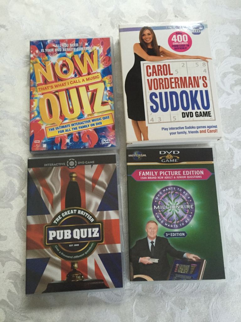 4 DVD Interactive Games 