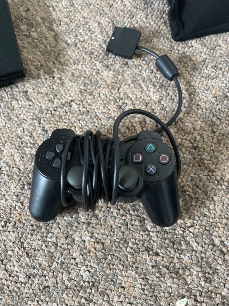 Sony PlayStation 2 Controller - Black, Good Condition