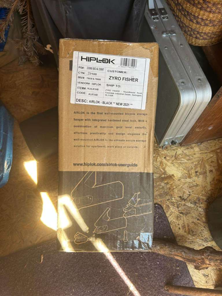 Brand New Hiplok AIRLOK High Security Bike Storage Hanger - Unopened Box