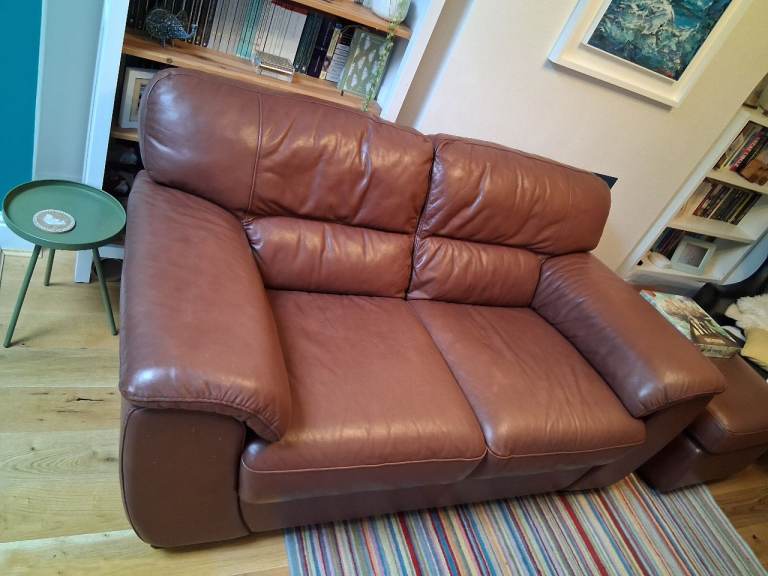 Leather Sofa - 2 Seater - Collection only