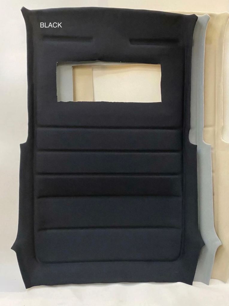 VOLKSWAGEN MK2 Golf Headlining Board with Sunroof 5 dr with extra cloth (black)