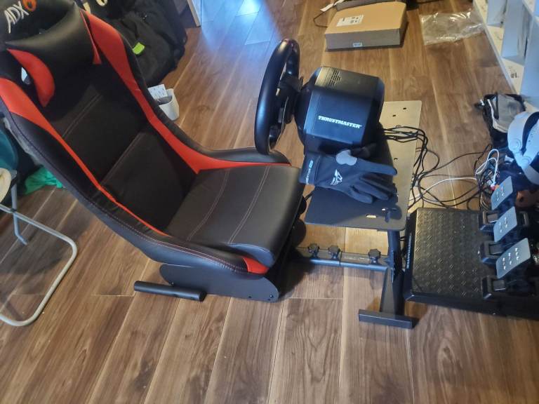 pc playstation  sim wheel and peddles cockpit