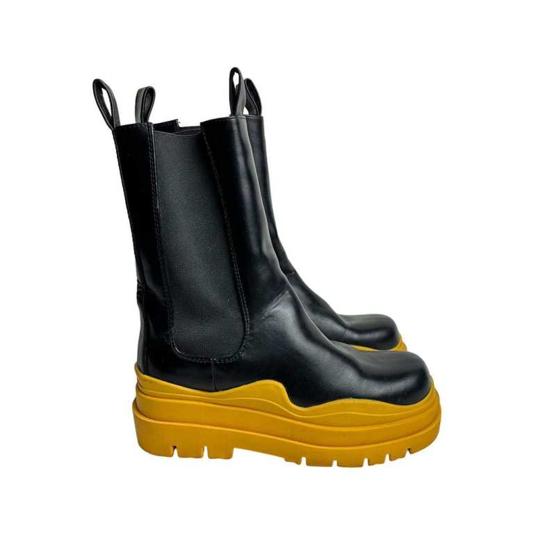 EGO Women's White and Black Boots, Goth, Rave, Punk, Modern - Boxed - UK size 5