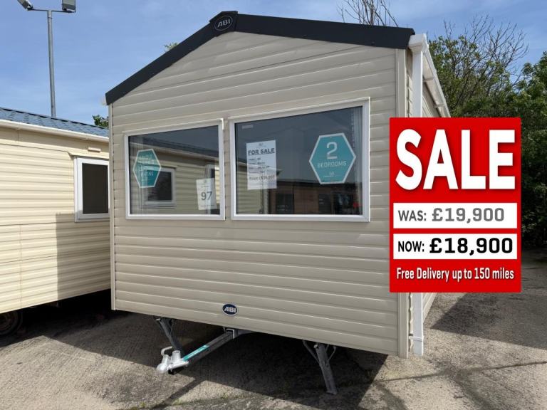 2 Bed 10ft Static Caravan - DG, CH - Offsite / Private Land / Self Build