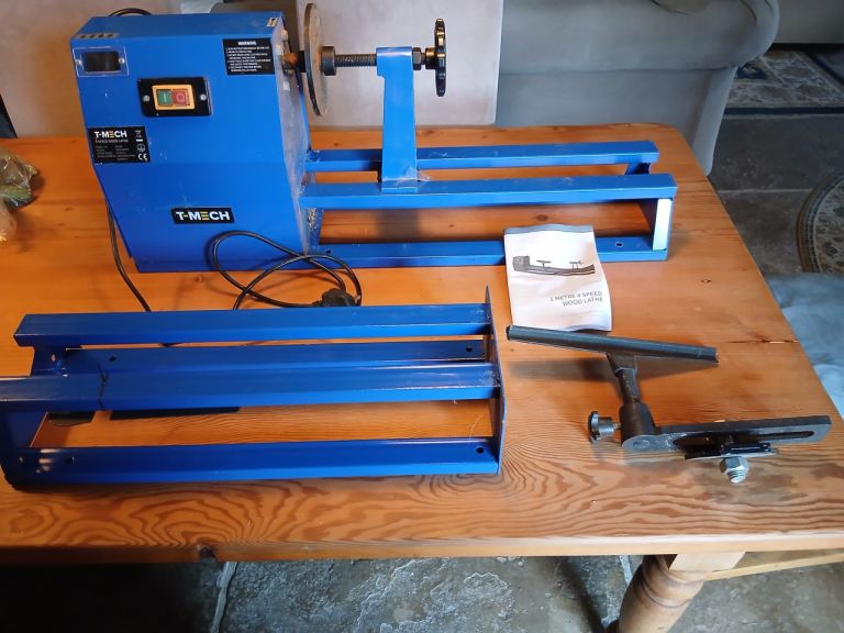 T-Mech Wood Lathe Machine – Good Working Condition