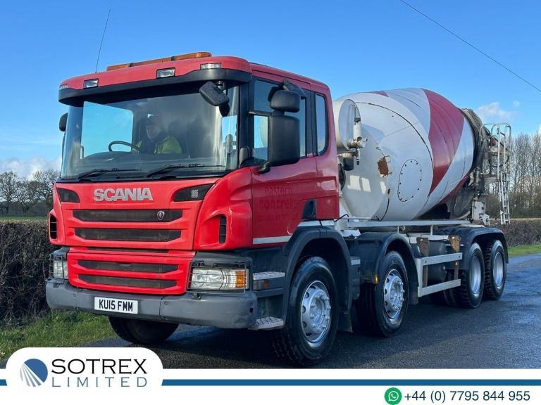 Scania P-SRS P370 8 X 4 Concrete Mixer - One Owner & Low Mileage