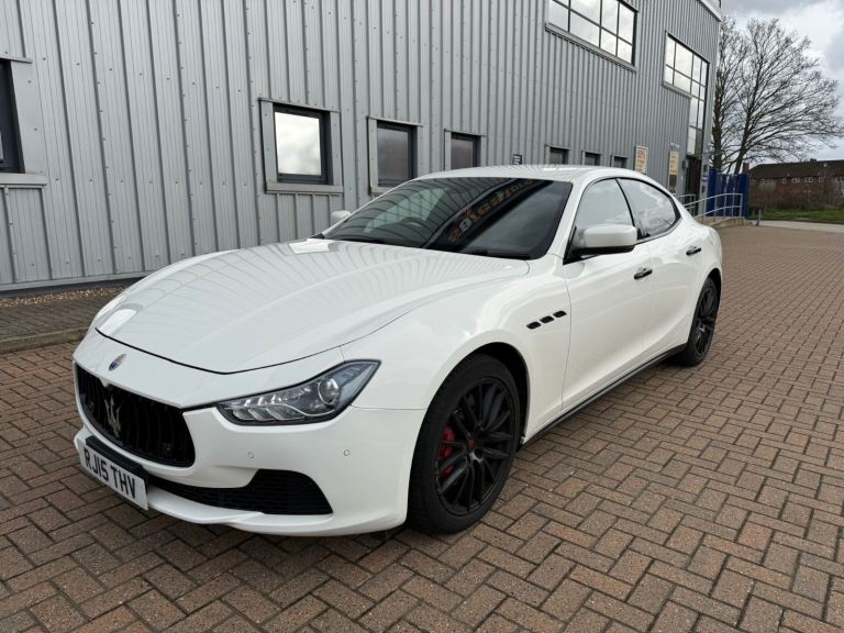 2015 15, MASERATI GHIBLI 3.0d V6 AUTO, 63K, MOT, ULEZ FREE, ORANGE LEATHER, SATNAV, ALLOYS