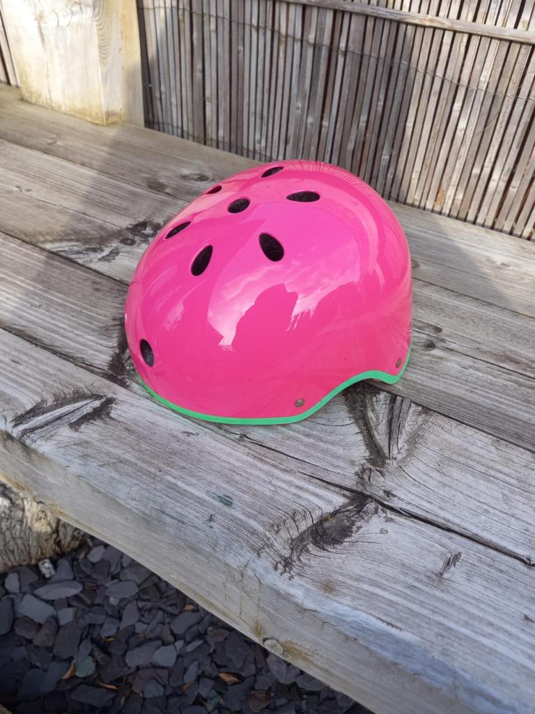 Micro Safety Helmet Neon Pink Medium for Girls and Boys 