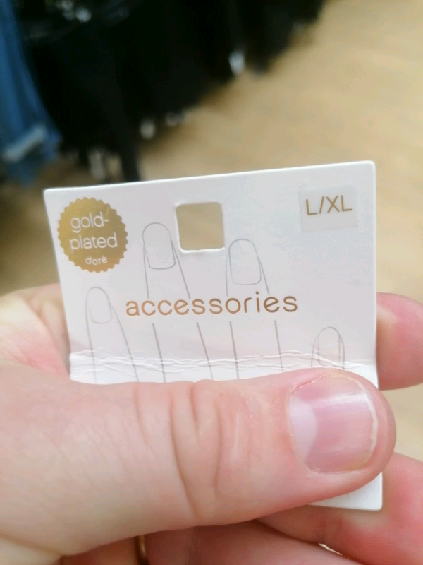 3x golden plate woman's ring( L, XL size) 