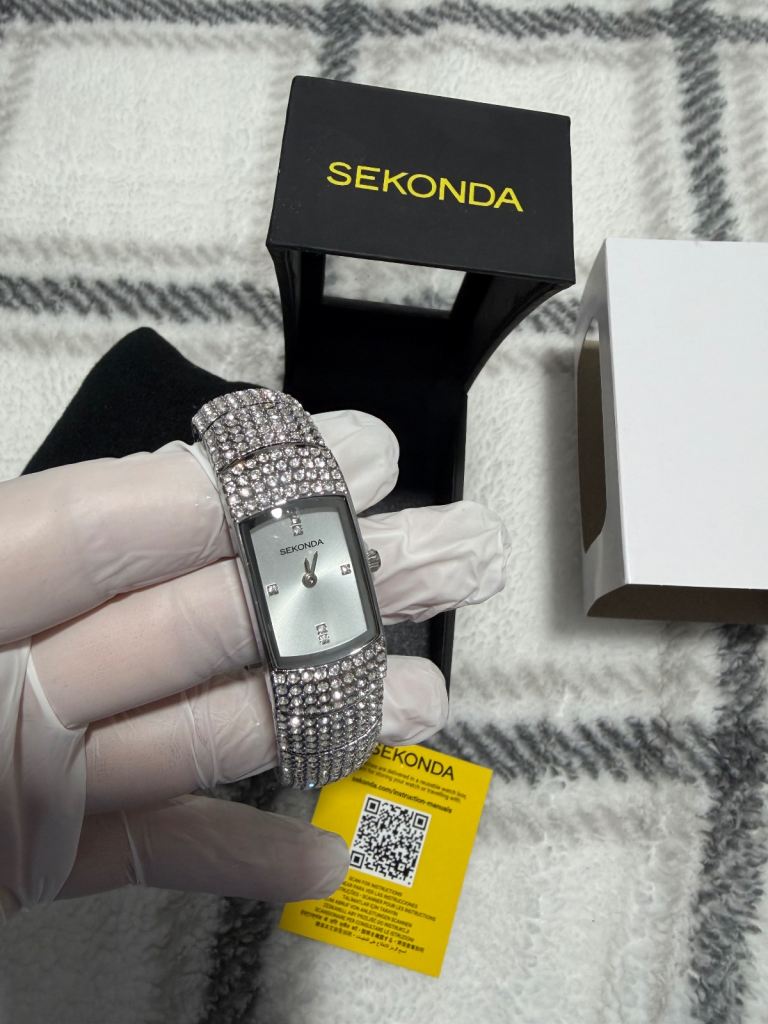 Seksy by Sekonda 17mm Silver Sparkle Ladies Watch Model 40464