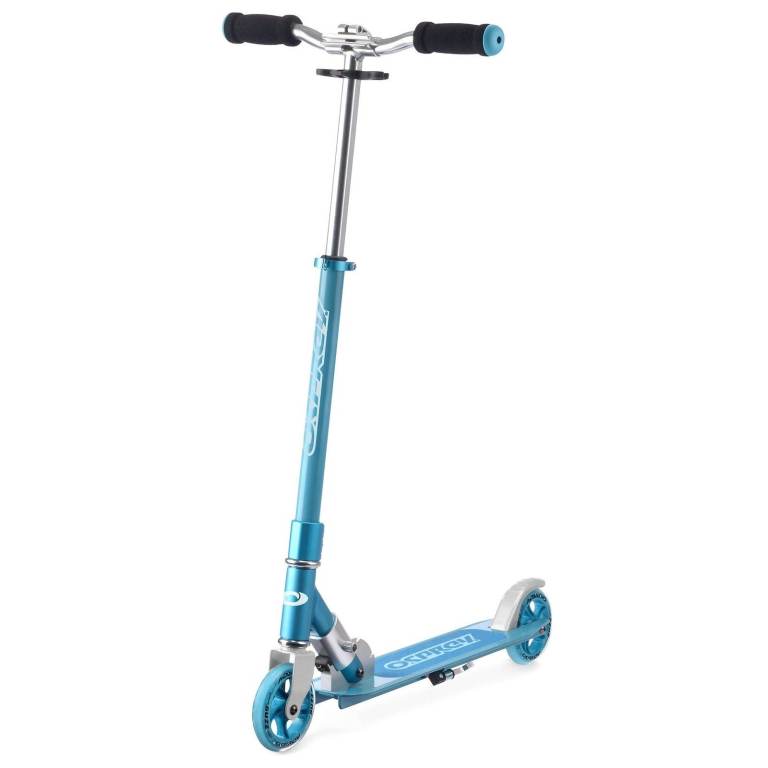 Osprey Blue Scooter for Kids 2 Wheeled Folding Kick Adjustable Handlebars for Kids Ages 5-12 SK2016