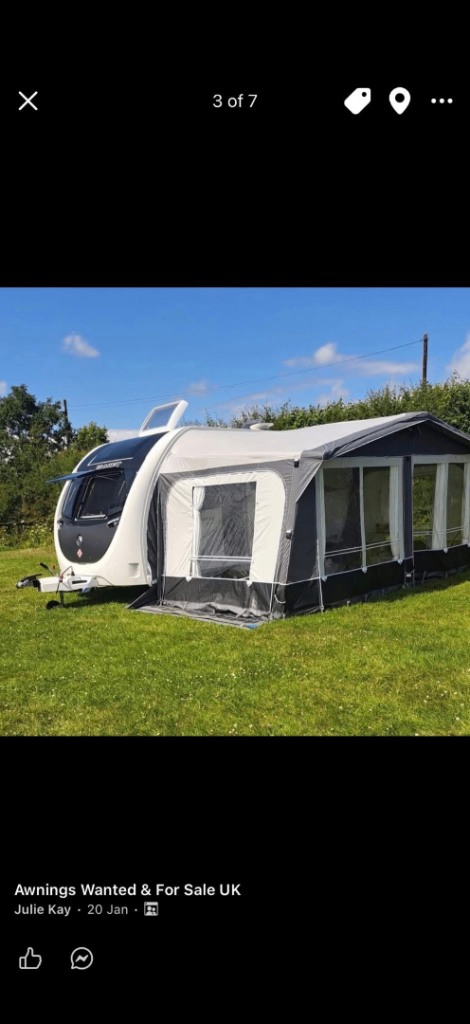 NOW SOLD. Camptech Kensington air awning size 11