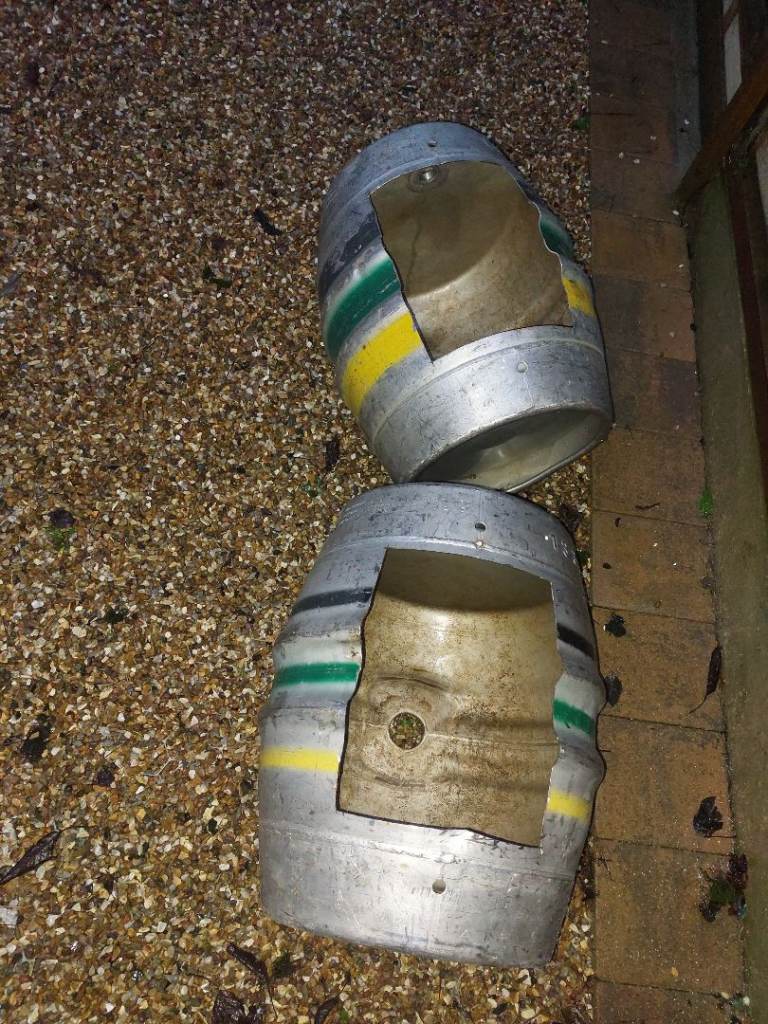 Barrel keg planters plant pot upcycled 