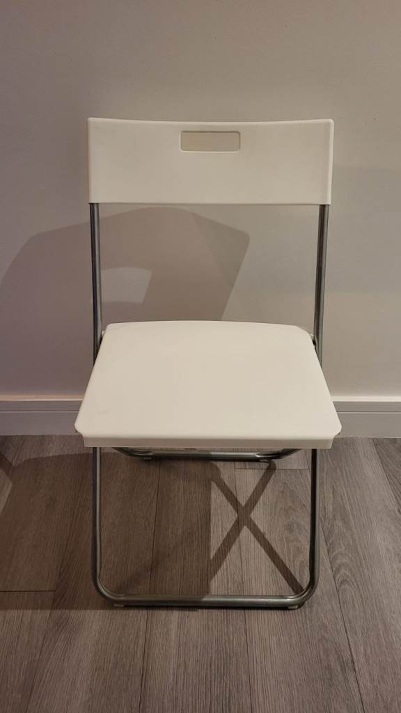 !!!IKEA white foldable chairs x 4 - Great Offer!!!