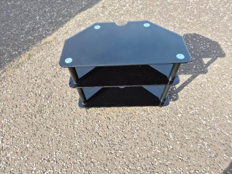 Glass TV stand