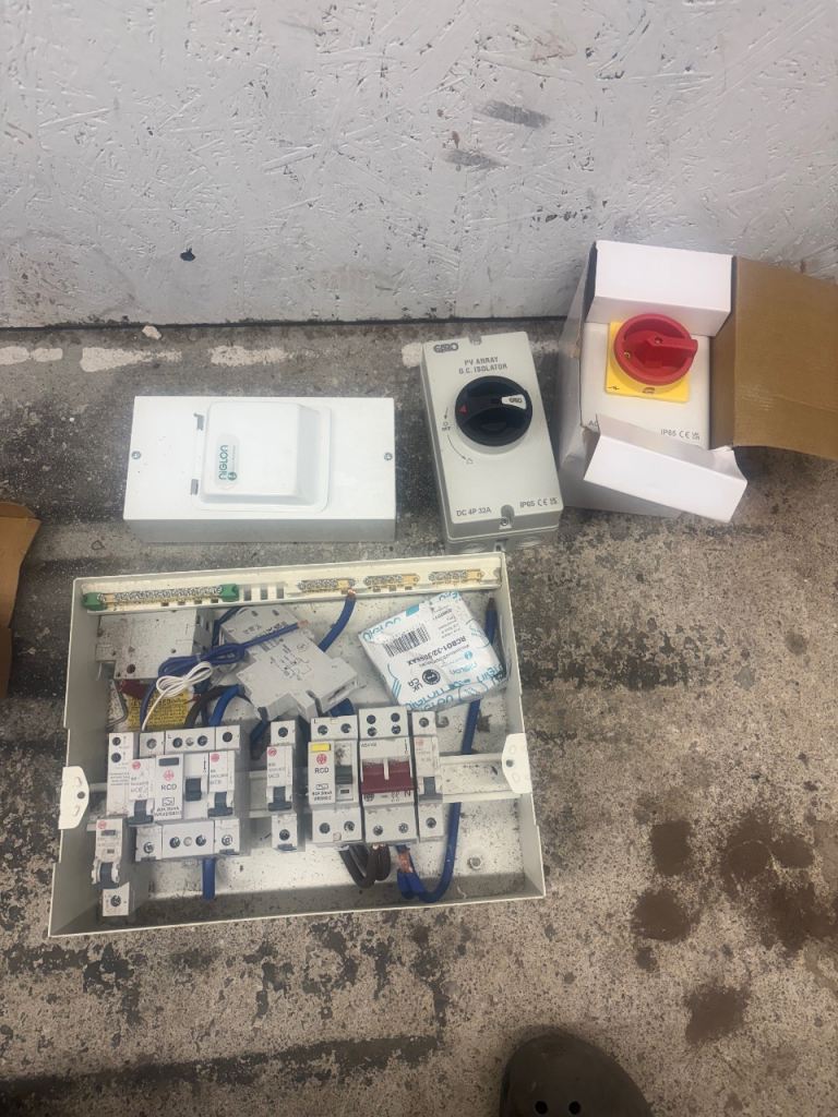 New Consumer Unit Fuse Box and Rotary Switches