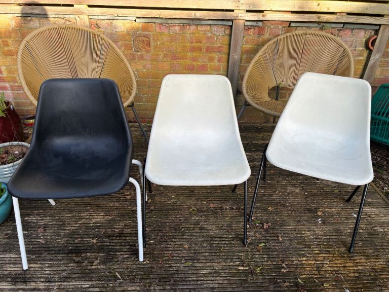 Hille vintage 3 chairs Robin Day