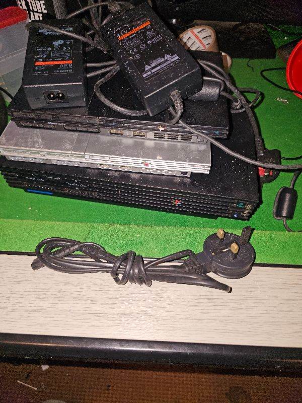 Sony playstation 2 console bundle x3 (faulty)