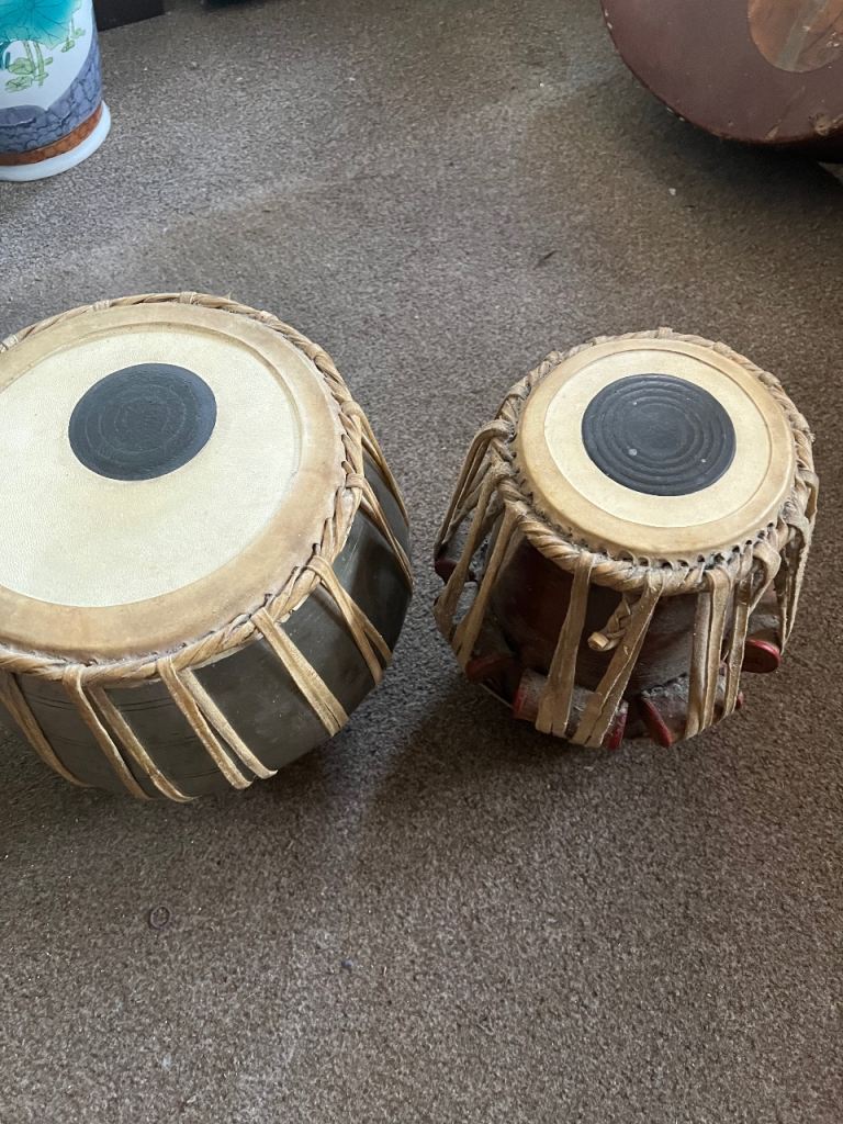 Traditional Indian Tablas , vintage 