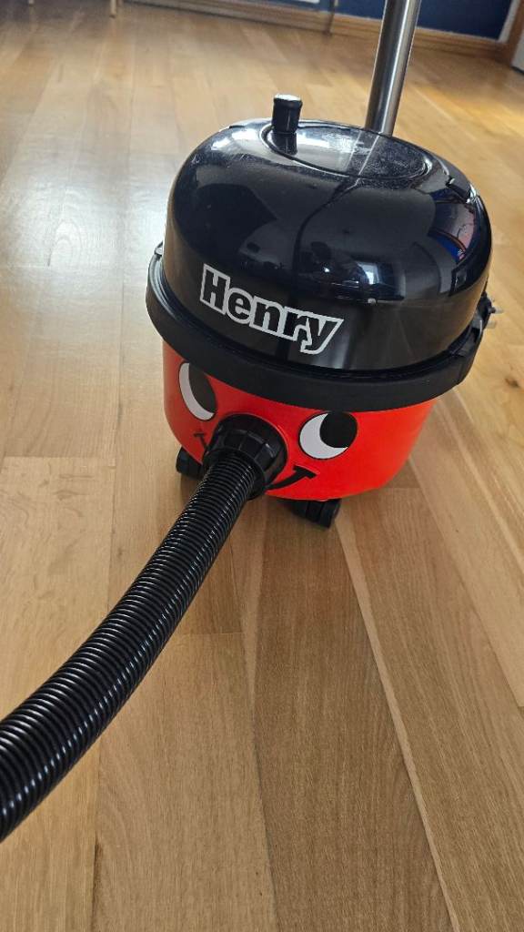 Henry Vacuum Cleaner – Red and Black, Good Condition