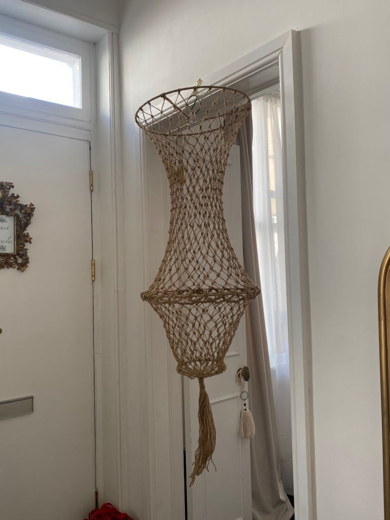Large Macrame Woven Ceiling Light Shade