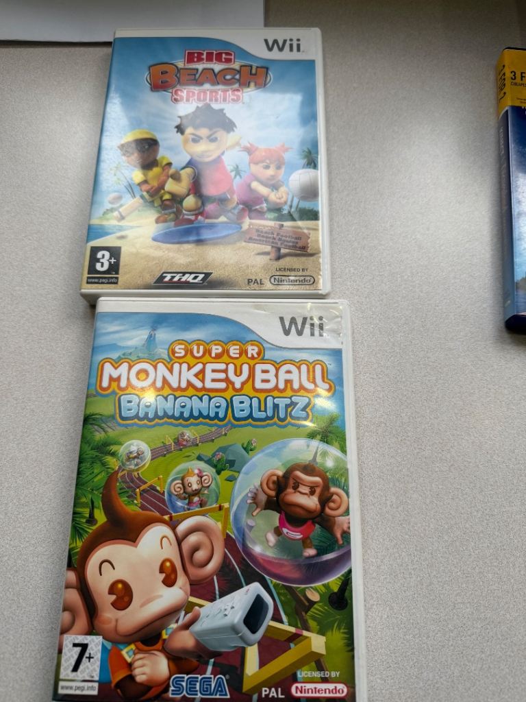 Nintendo Wii Games: Big Beach Sports & Super Monkey Ball Banana Blitz