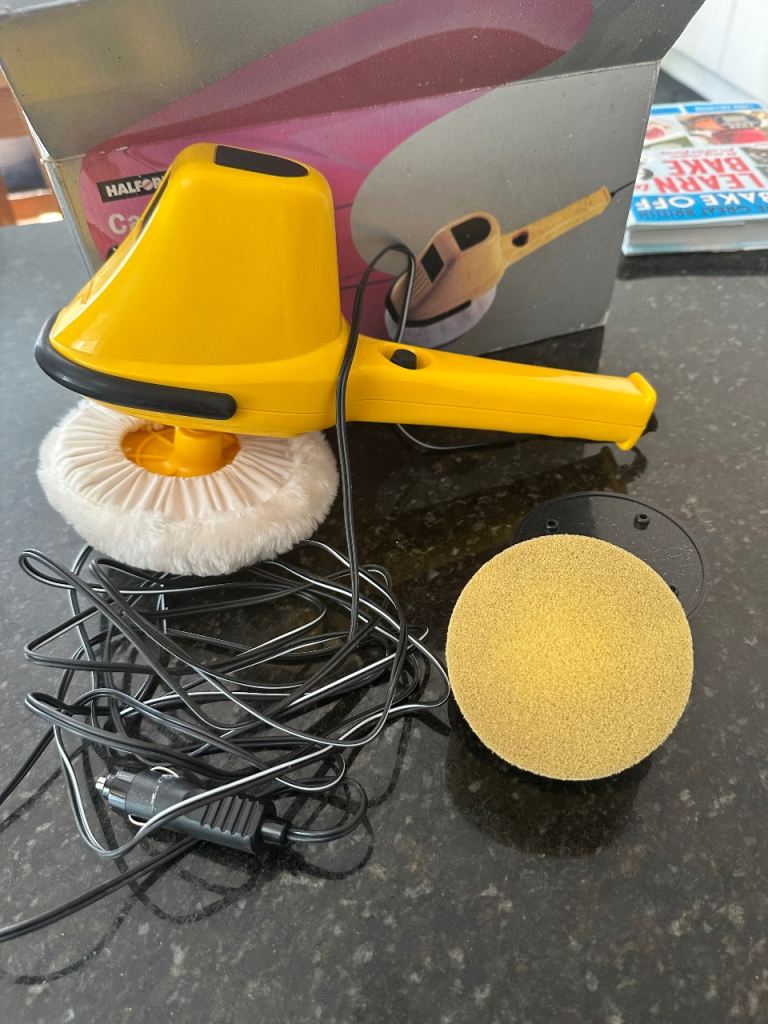 Halfords Car Polisher with Pads – Good Condition