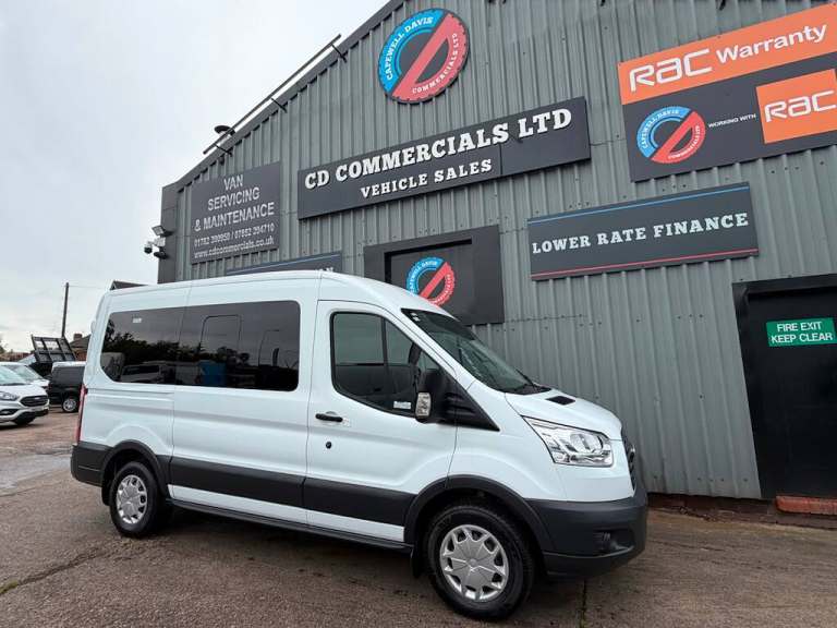 2018 Ford Transit 2.2TDCI 350 TREND L2 H2 MWB 12 Seat Minibus Air/Con Euro 6 Minibus Diesel Manual