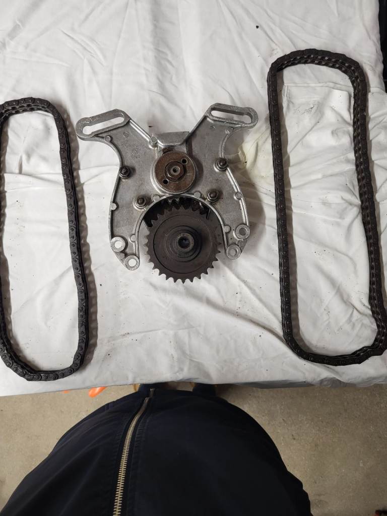 Genuine Classic Jaguar XK 3.8/4.2L Timing Chain Bracket.