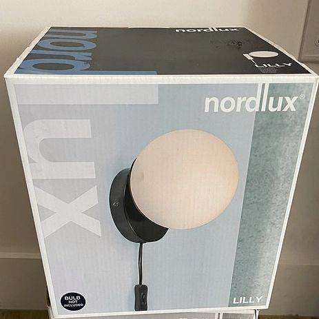 TWO x Nordlux Lilly plug in Wall lights, NEW in BOXES , rrp £80
